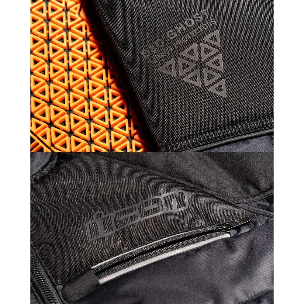 Chamarra ICON Ghost Puffer - Negro/Charcoal