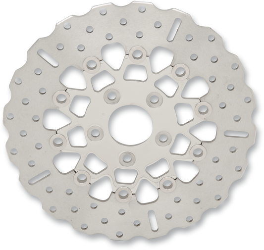 Rotor de freno trasero de acero inoxidable personalizado - Rotor de freno - Plata