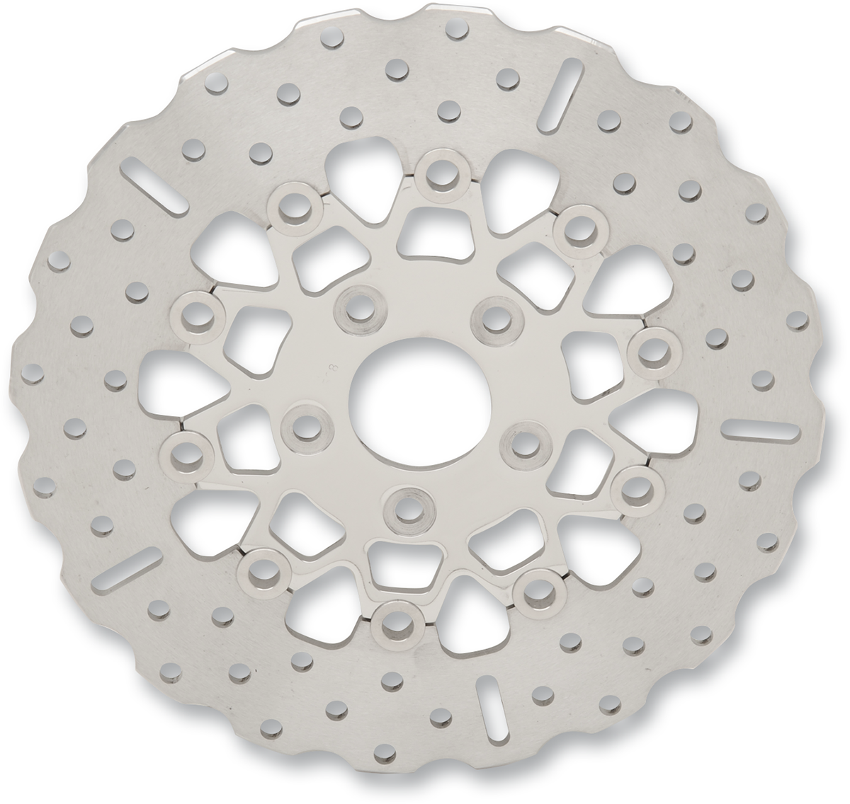 Rotor de freno trasero de acero inoxidable personalizado - Rotor de freno - Plata
