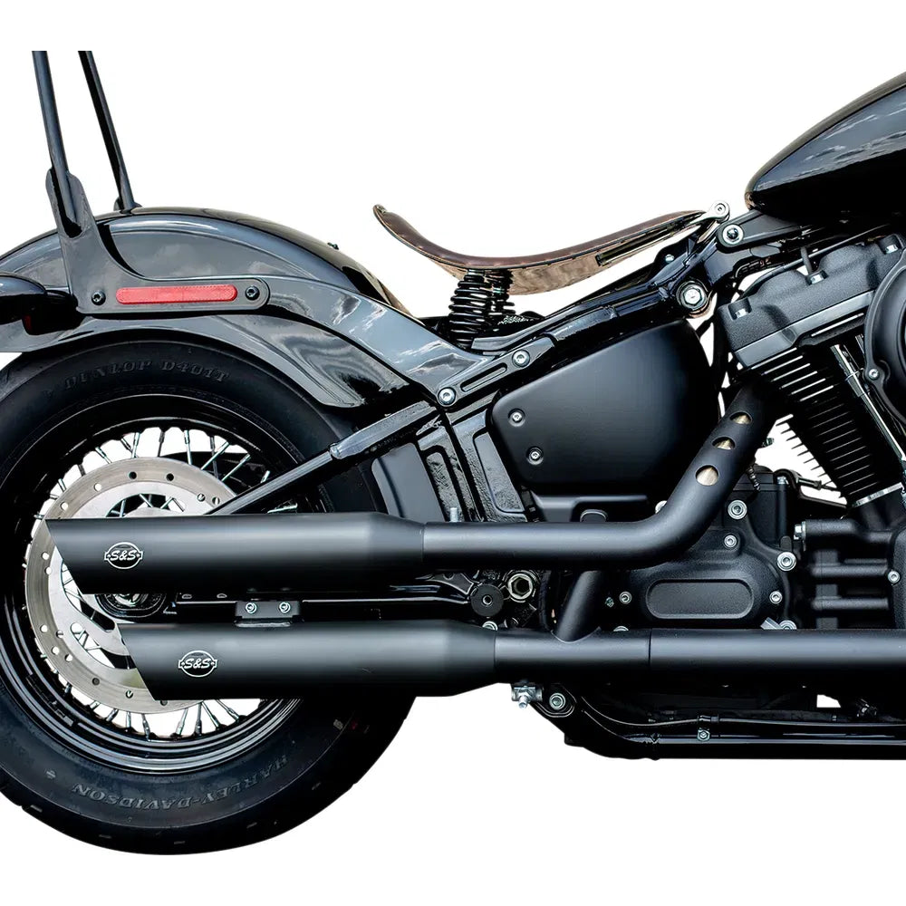 Slash Cut Race Mufflers - Black