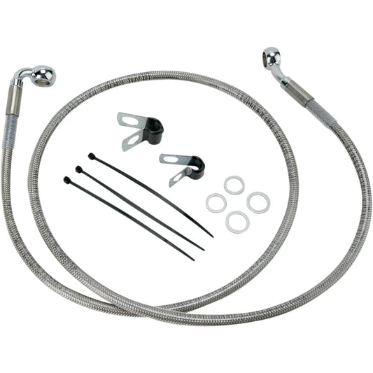 2" Brake Line - Front - Stainless Steel - FXD 00-5