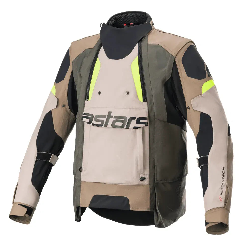 Chamarra Alpinestars Halo Drystar® - Negro/Arena/Amarillo