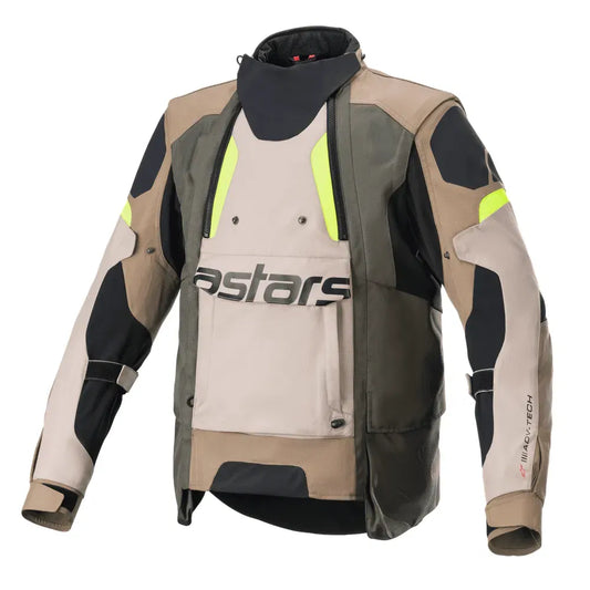 Chamarra Alpinestars Halo Drystar® - Negro/Arena/Amarillo