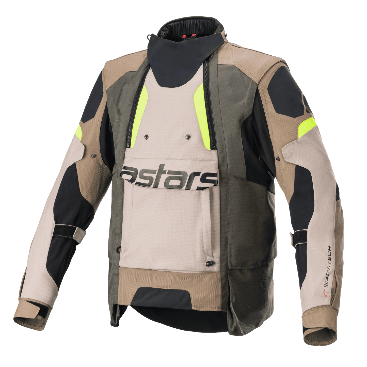 Chamarra Alpinestars Halo Drystar® - Negro/Arena/Amarillo