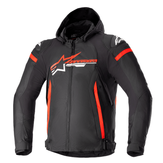 Chamarra Impermeable Alpinestars Zaca - Negro/Rojo/Blanco