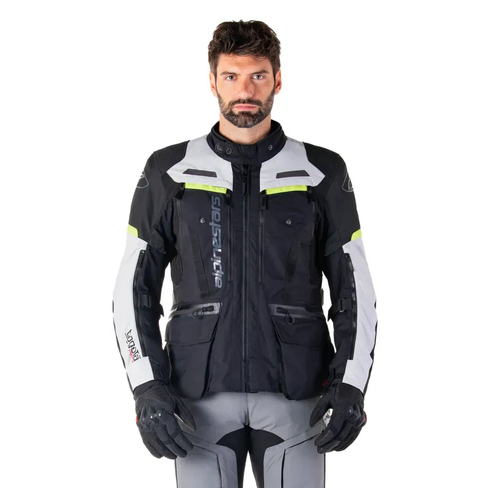 Chamarra Bogota Pro Drystar Negro oscuro/Gris hielo/Amarillo fluorescente