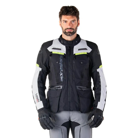 Chamarra Bogota Pro Drystar Negro oscuro/Gris hielo/Amarillo fluorescente