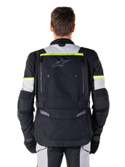 Chamarra Bogota Pro Drystar Negro oscuro/Gris hielo/Amarillo fluorescente