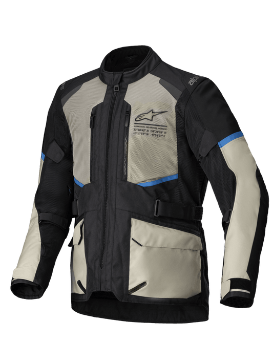 Chamarra Alpinestars Andes Air Drystar - negro/gris/azul