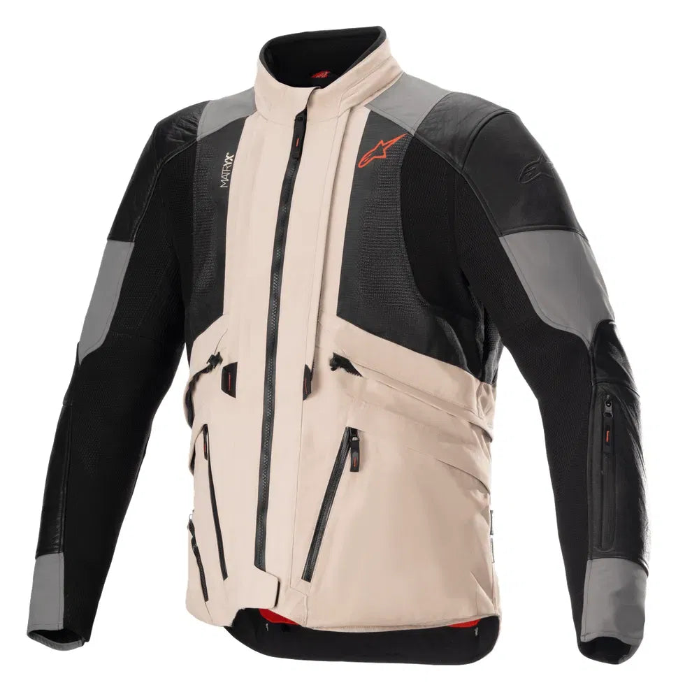Chamarra Alpinestars AMT 10-R Drystar® XF - Gris/Arena/Naranja