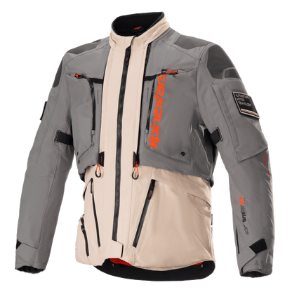 Chamarra Alpinestars AMT 10-R Drystar® XF - Gris/Arena/Naranja
