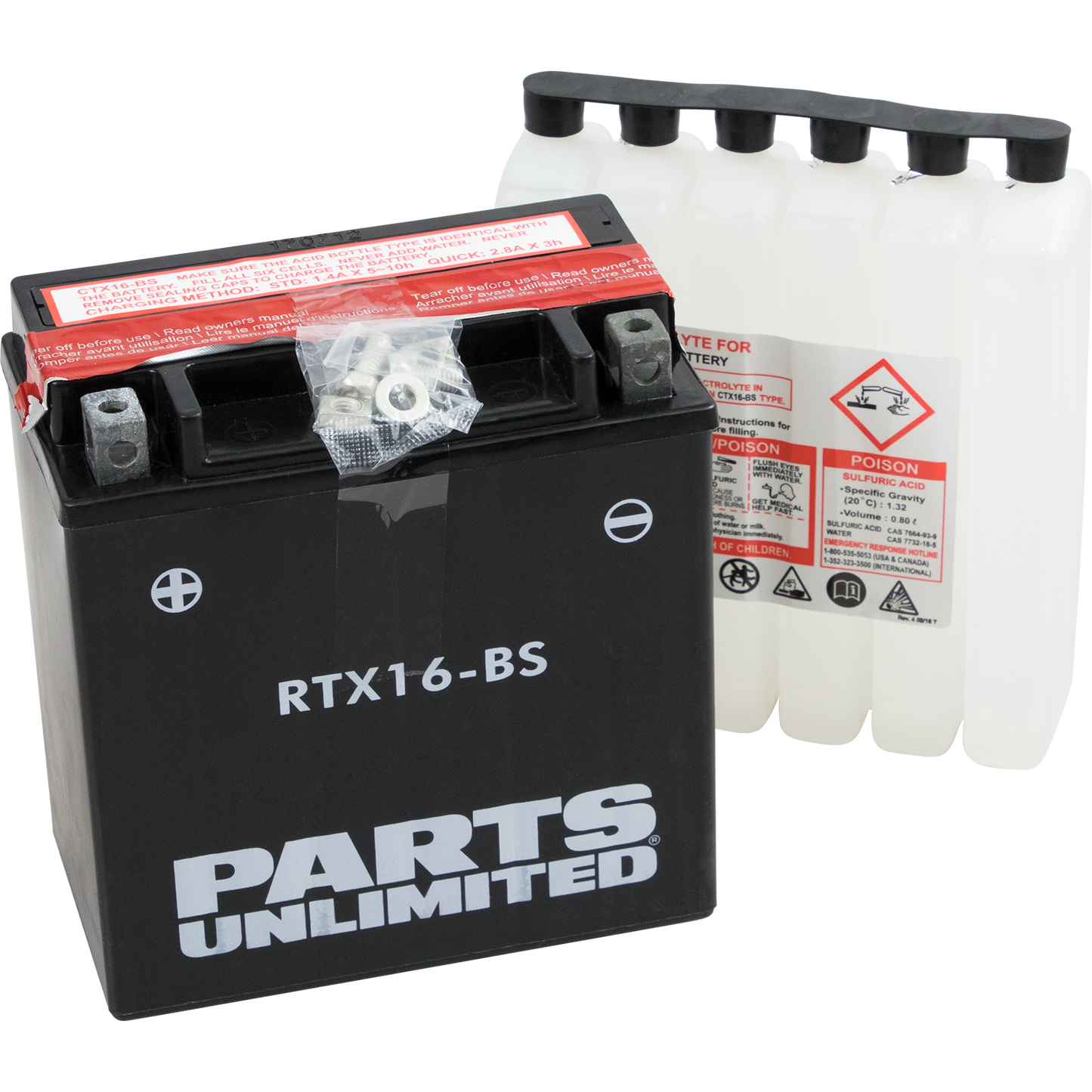 Batería AGM Sin Mantenimiento - Batería AGM - YTX16-BS .8 L