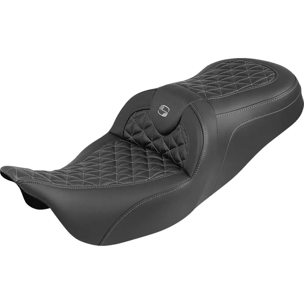 Asiento Saddlemen RoadSofa Tri Gripper - Gray Stitch FLH/FLT '08-'25