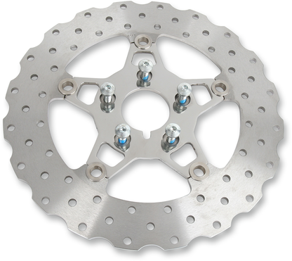 Rotor de freno delantero de acero inoxidable serie FSD para Big Twins - Rotor de freno - Soporte pulido