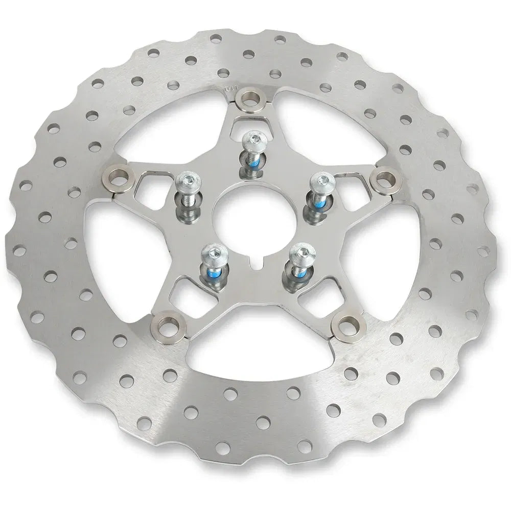 Rotor de freno delantero de acero inoxidable serie FSD para Big Twins - Rotor de freno - Soporte pulido