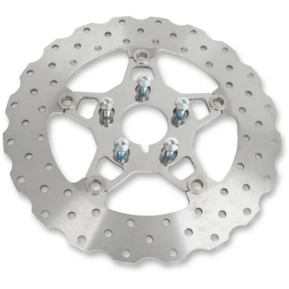 Rotor de freno delantero de acero inoxidable serie FSD para Big Twins - Rotor de freno - Soporte pulido