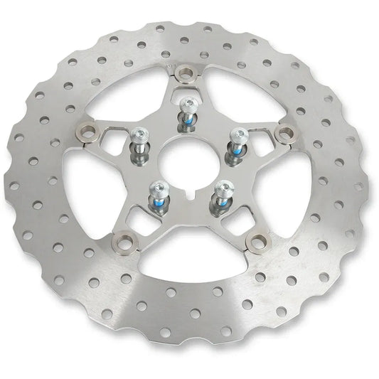 Rotor de freno delantero de acero inoxidable serie FSD para Big Twins - Rotor de freno - Soporte pulido