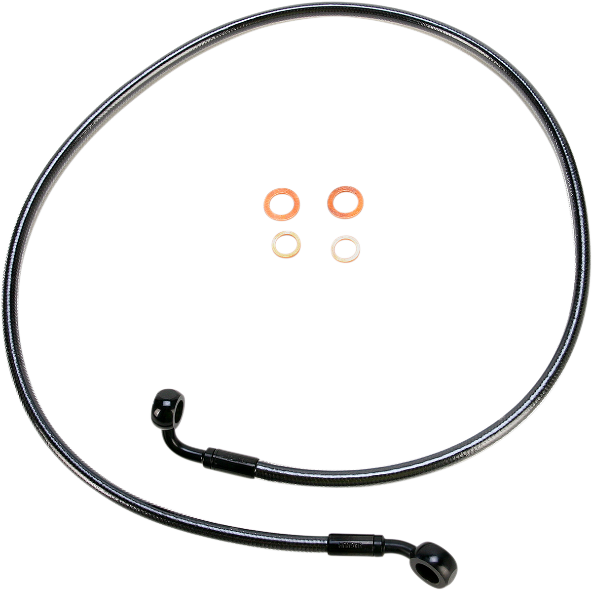 Línea de freno delantero de disco único trenzado E-Z Align - Línea de freno - 35/90° - 54" - Black Pearl