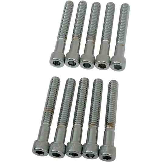 Tornillos allen estriado 1/4-20 X 1 3/4" Drag Specailties cromo