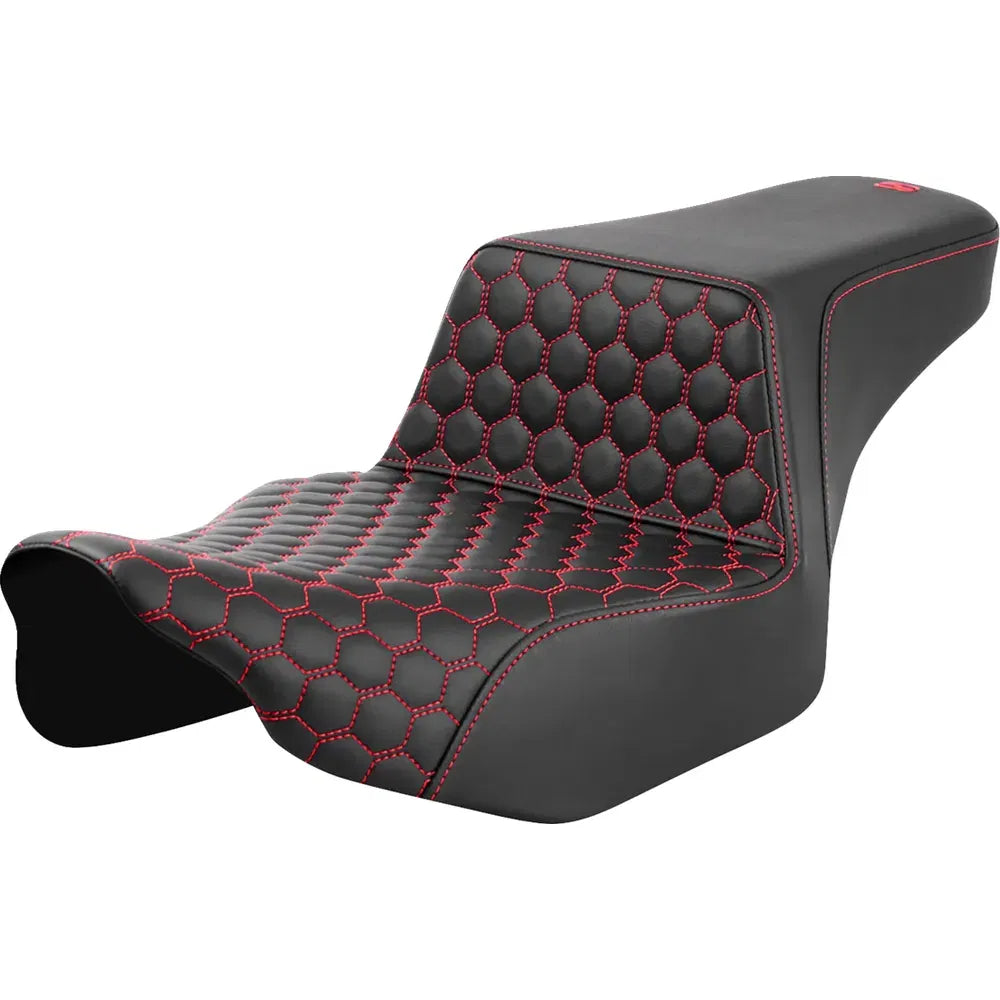 Asiento elevado tipo panal - Asiento elevado - Alcance extendido - Panal delantero - Puntada roja - FL '23-'24