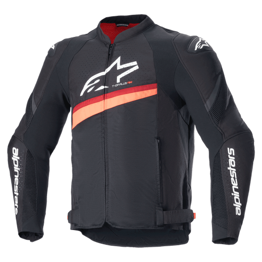 Chamarra Alpinestars T-GP Plus R v4 Airflow - Black/Red Fluo