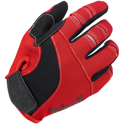 Guantes Biltwell Moto - rojos/negro/blanco