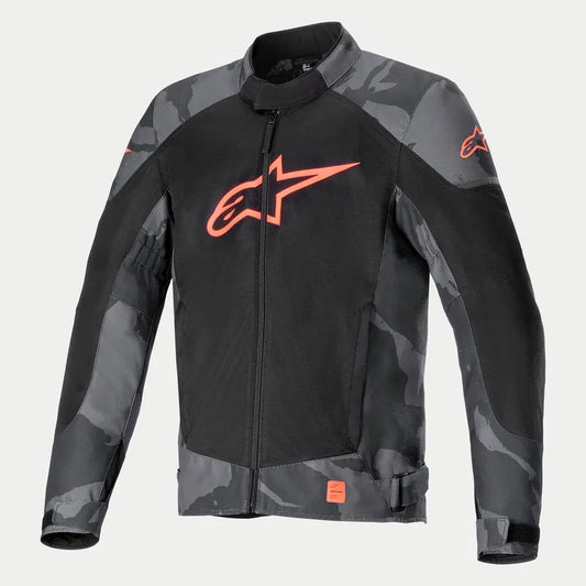 Chamarra Alpinestars T-SP X Superair - camuflaje negro/rojo