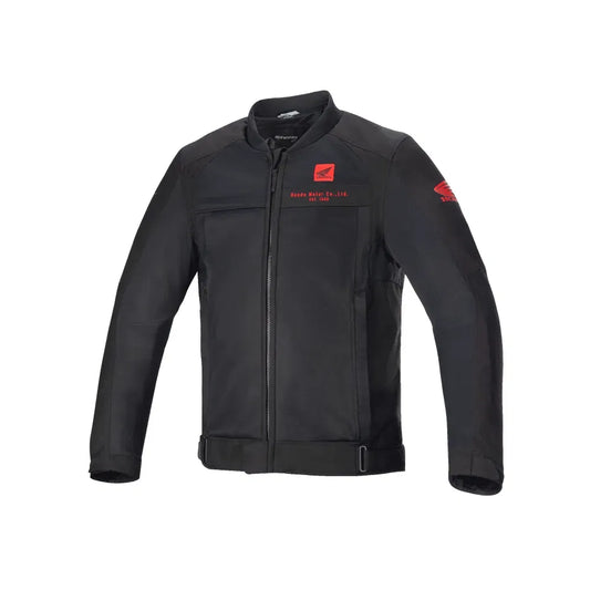 Chamarra textil Honda Luc v2 Air - negra/rojo