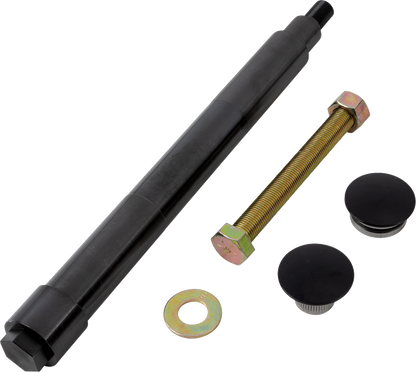 Eje delantero de montaje empotrado - Kit de eje - Montaje empotrado - Delantero - Negro con tapas de extremo negras
