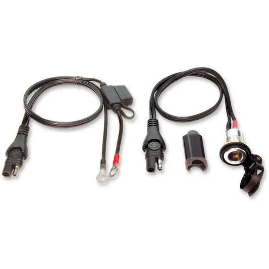 Metal Power Socket with Battery Lead, Panel Mount