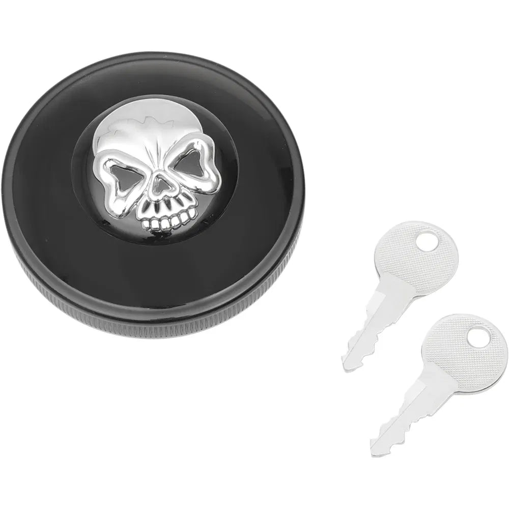 Tapa de gasolina con calavera con cierre atornillable