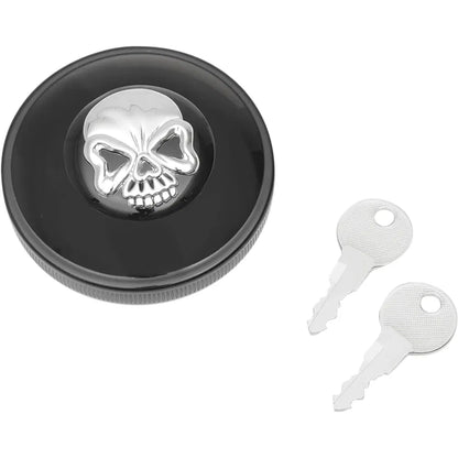 Tapa de gasolina con calavera con cierre atornillable