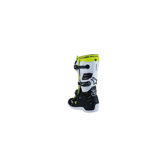 Botas para adolescente Tech 7S - negro/blanco/amarillo