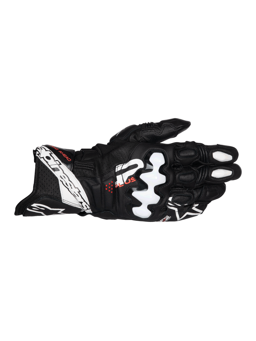 Guantes de piel Alpinestars GP Plus R V3 - negro/blanco