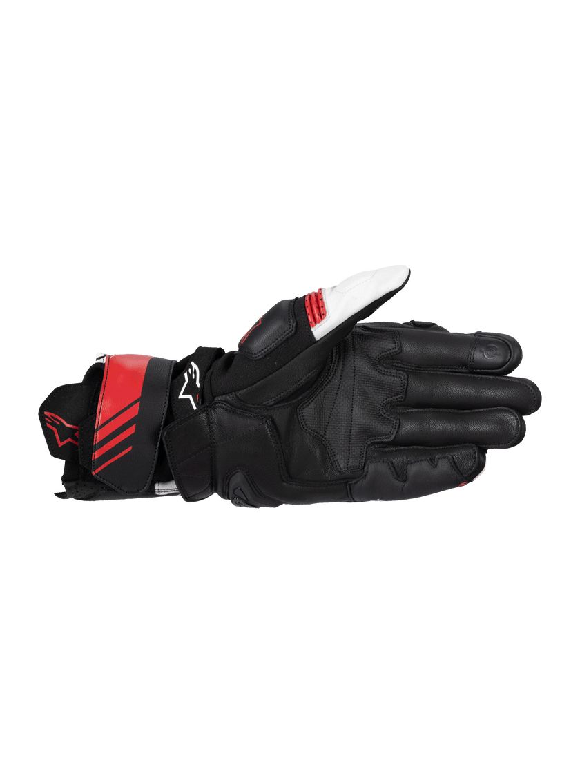 Guantes de piel Alpinestars GP Plus R V3 - negro/blanco/rojo