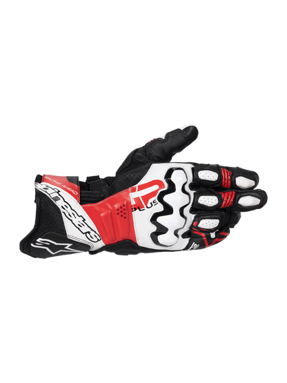 Guantes de piel Alpinestars GP Plus R V3 - negro/blanco/rojo