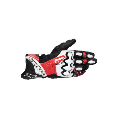 Guantes de piel Alpinestars GP Plus R V3 - negro/blanco/rojo