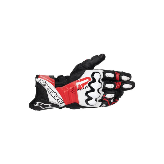 Guantes de piel Alpinestars GP Plus R V3 - negro/blanco/rojo