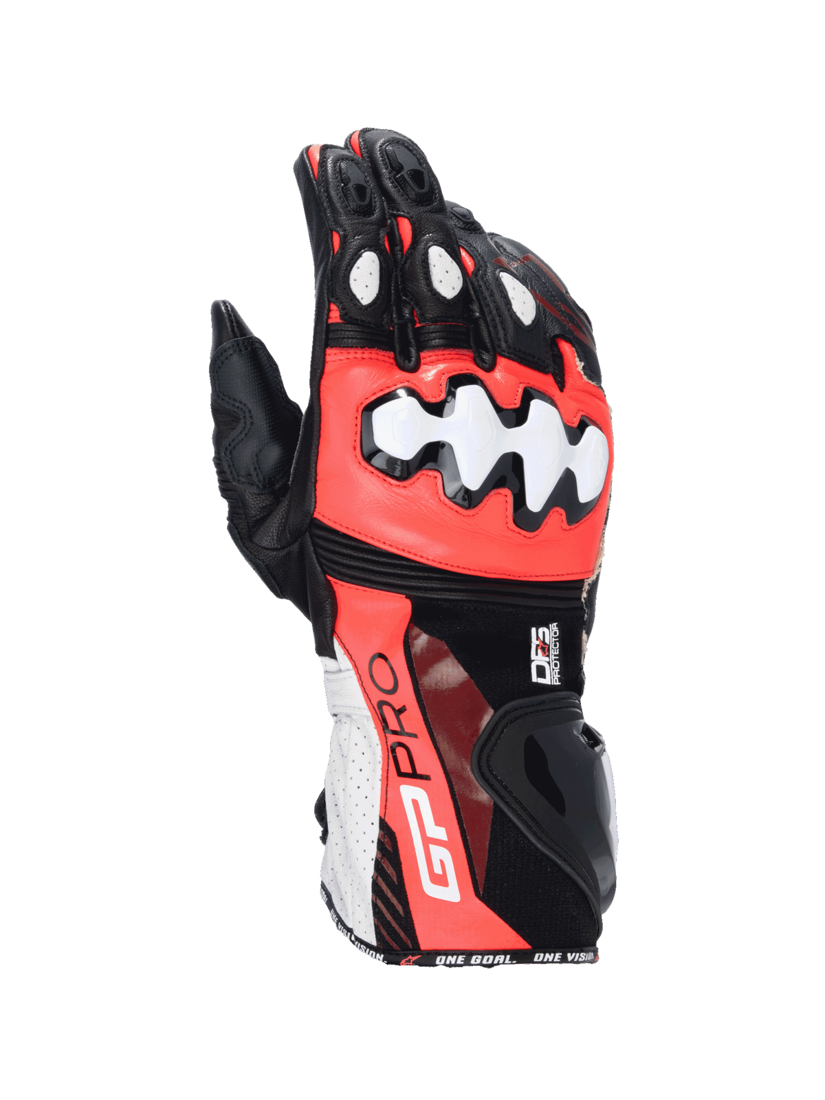 Guantes Alpinestars GP Pro R4 - Black/Fluo Red/White
