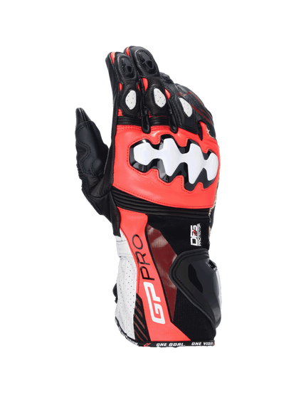 Guantes Alpinestars GP Pro R4 - Black/Fluo Red/White
