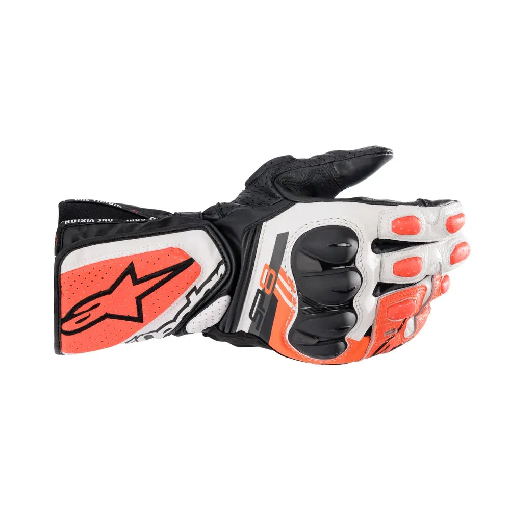 Guantes Alpinestars SP-8 V3 - Negro/Blanco/Rojo