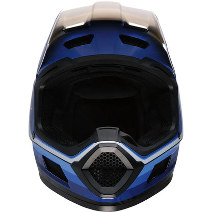 Casco infantil dirt maxx vortex azul/blanco
