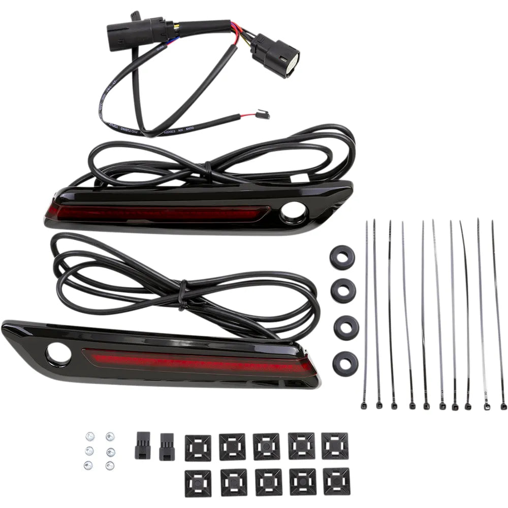Hinge Cover - Red/Black