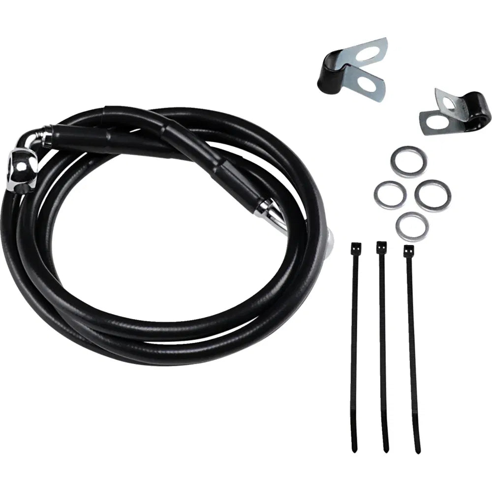 Kit de línea de freno de vinilo negro de longitud extendida