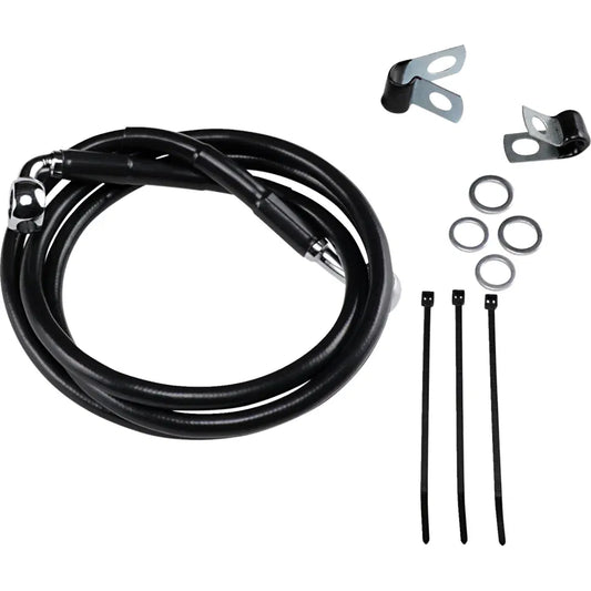 Kit de línea de freno de vinilo negro de longitud extendida