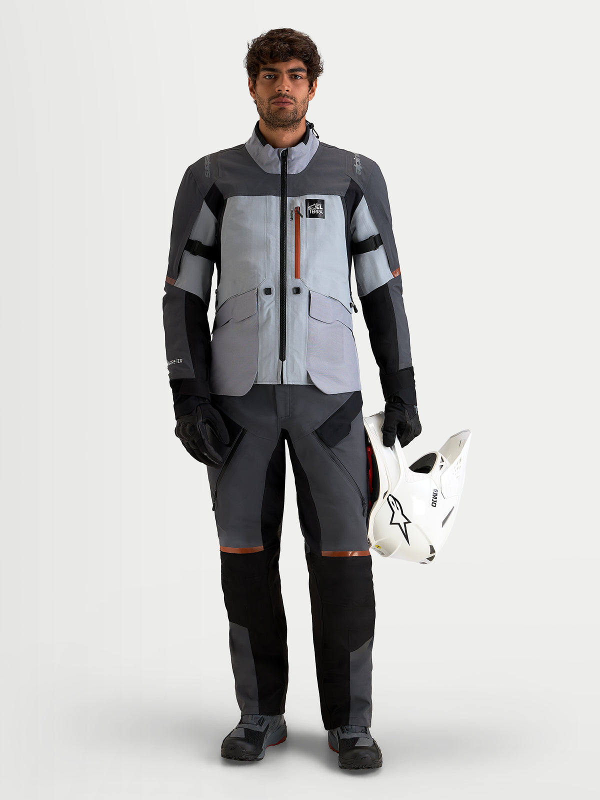 Chamarra Alpinestars ST-7 V2 Gore-Tex® Mid Gray/Deep Gray/Black