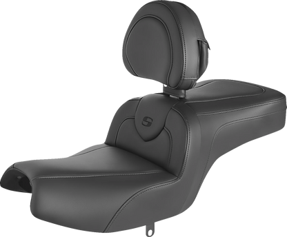 Asiento RoadSofa™ - Asiento RoadSofa™ - con respaldo - Negro/Costuras negras - Challenger/Pursuit '20-'24