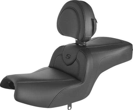 Asiento RoadSofa™ - Asiento RoadSofa™ - con respaldo - Negro/Costuras negras - Challenger/Pursuit '20-'24