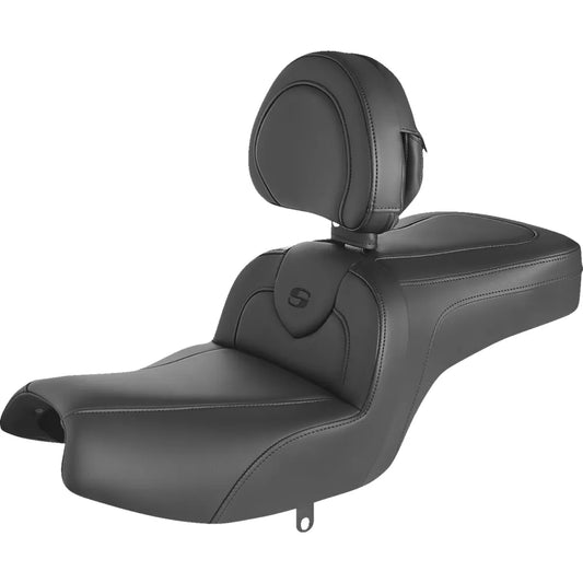Asiento RoadSofa™ - Asiento RoadSofa™ - con respaldo - Negro/Costuras negras - Challenger/Pursuit '20-'24
