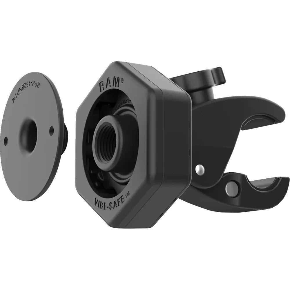 Base de abrazadera pequeña tough-claw™ con adaptador vibe-safe™